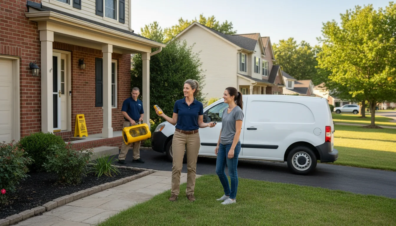Residential water damage restoration in Wisconsin
